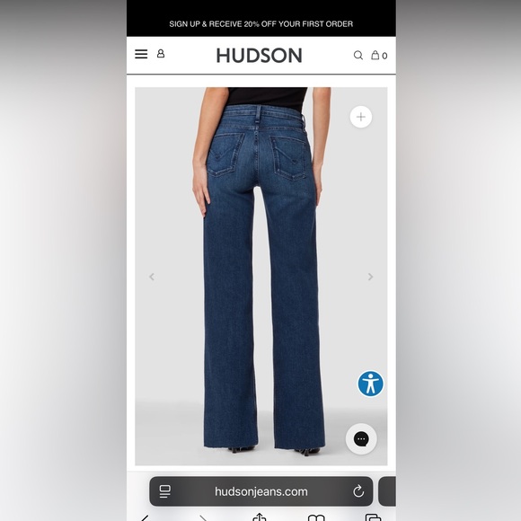 Trendy wide legged Hudson Jeans 29 - Picture 12 of 13